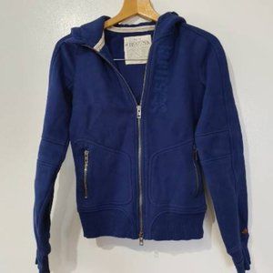 Roots full zip hoodie XS navy